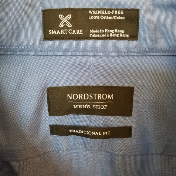 Nordstrom - Men's French Blue Button Down - Picture 4 of 5